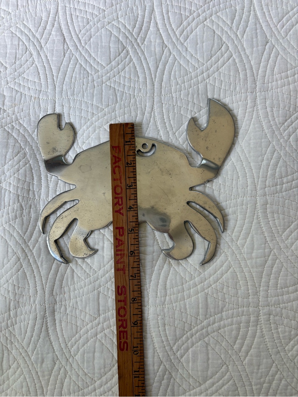 Coastal Crab Rustic Aluminum Trivet - Picture 4 of 8